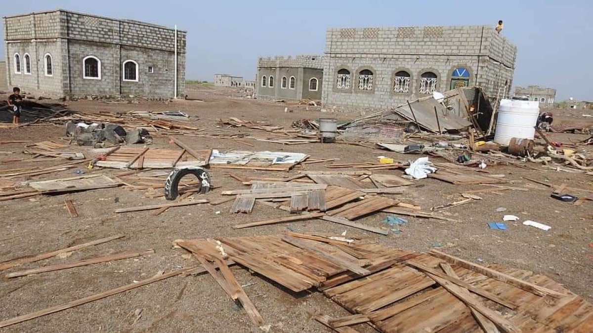 3 deaths and dozens of homes demolished.. Al-Muharrami assigns a team to inspect a district afflicted by rain and winds in the morning