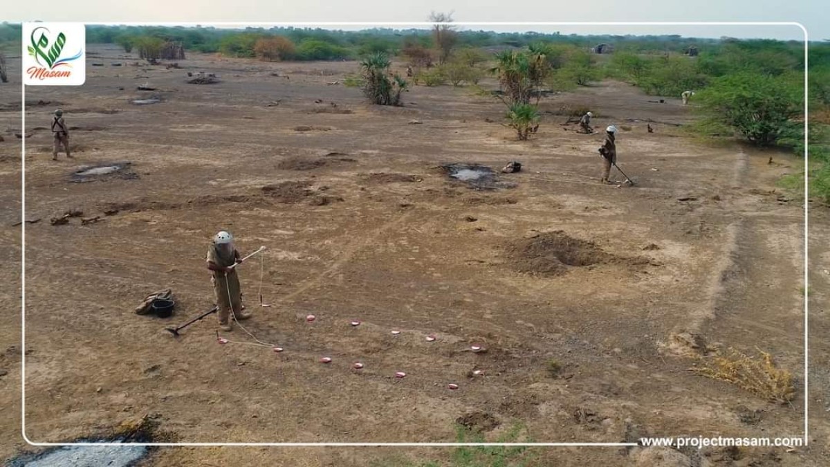 "مسام" ينتزع 968 لغماً خلال الأسبوع الثاني من شهر سبتمبر زرعتها المليشيا الحوثية