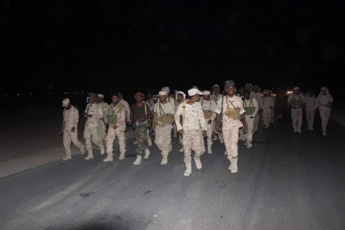 Hadhramaut.. The Oil Companies Protection Force carries out a night march in Al-Masila