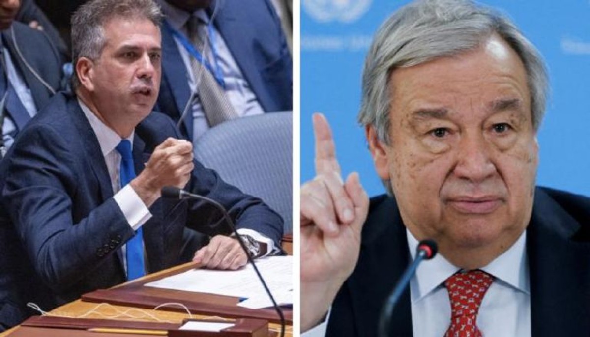 Disagreement between the Secretary-General of the United Nations and the Israeli Foreign Minister over Gaza