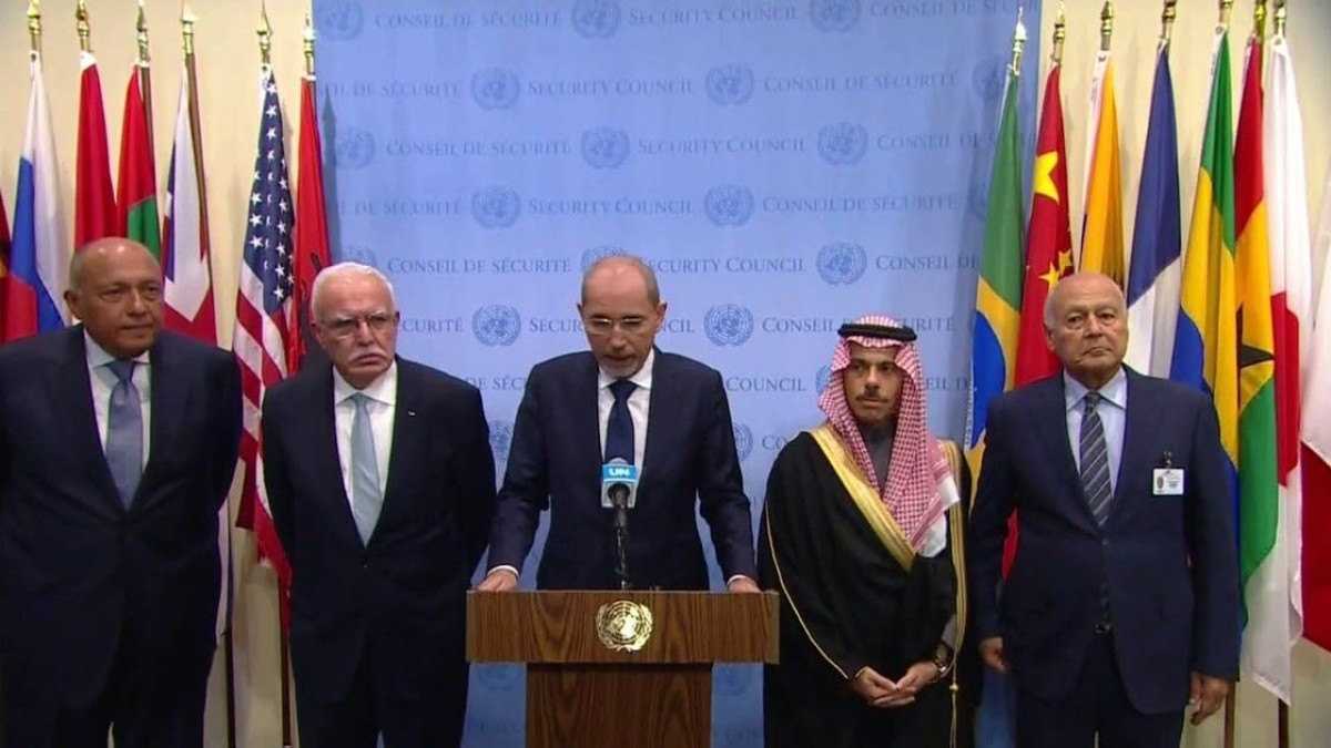 Arab consensus in the Security Council to condemn the killing of civilians and establish a ceasefire in Gaza