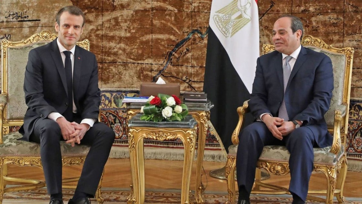 The Egyptian President after his meeting with Macron: We will not allow any displacement towards Egyptian lands