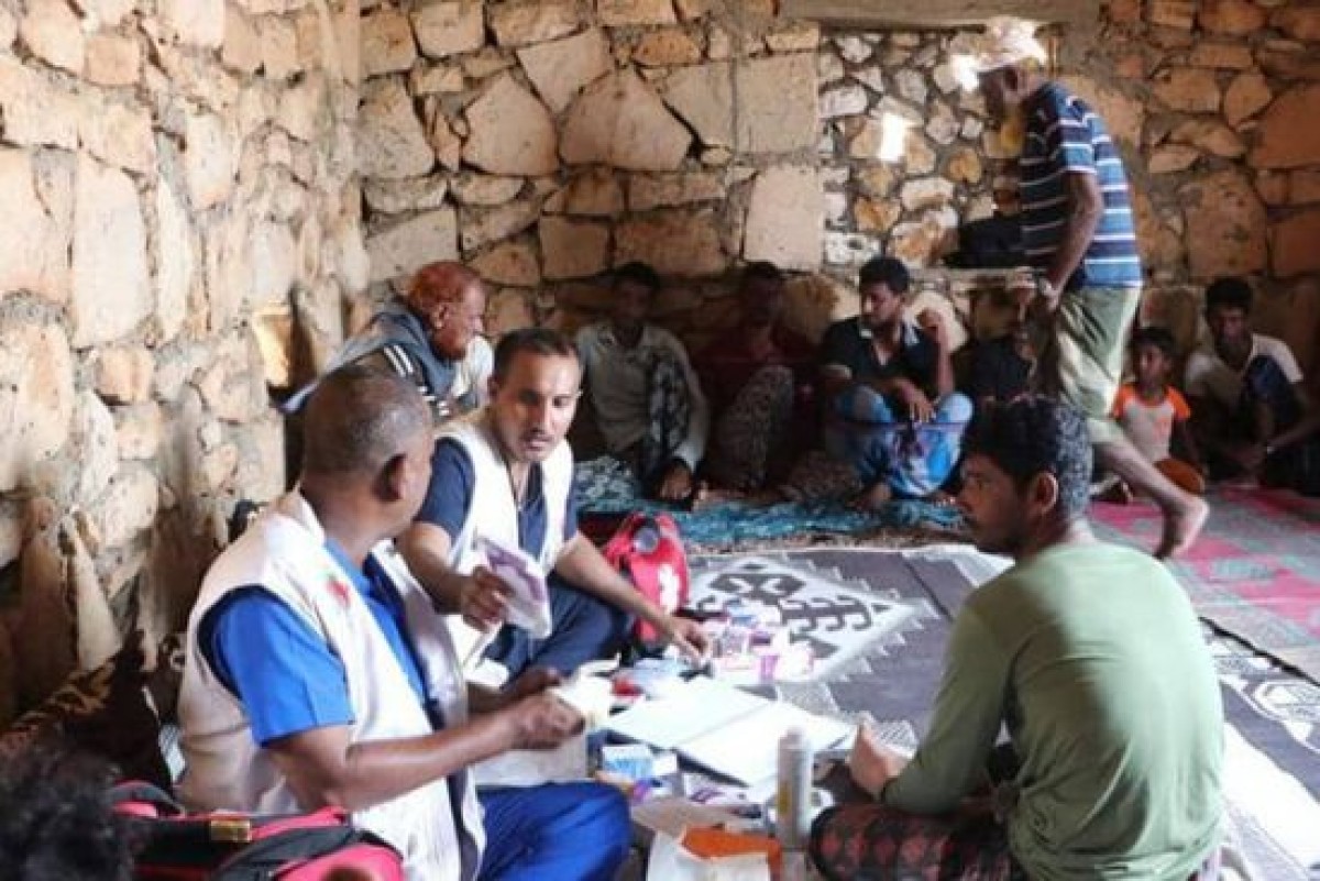 An Emirati medical team arrives in remote areas of Socotra