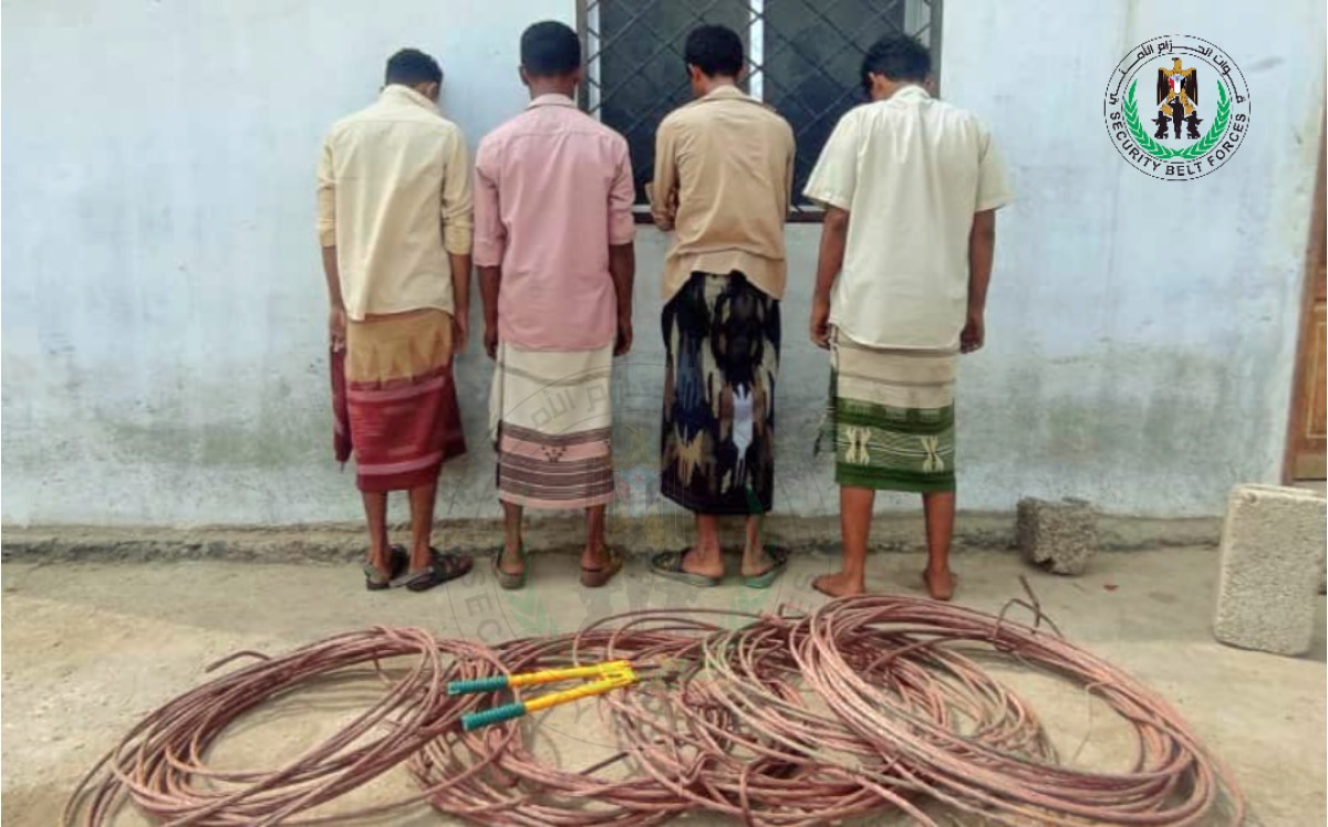 A gang was arrested for stealing high-voltage cables in Brega