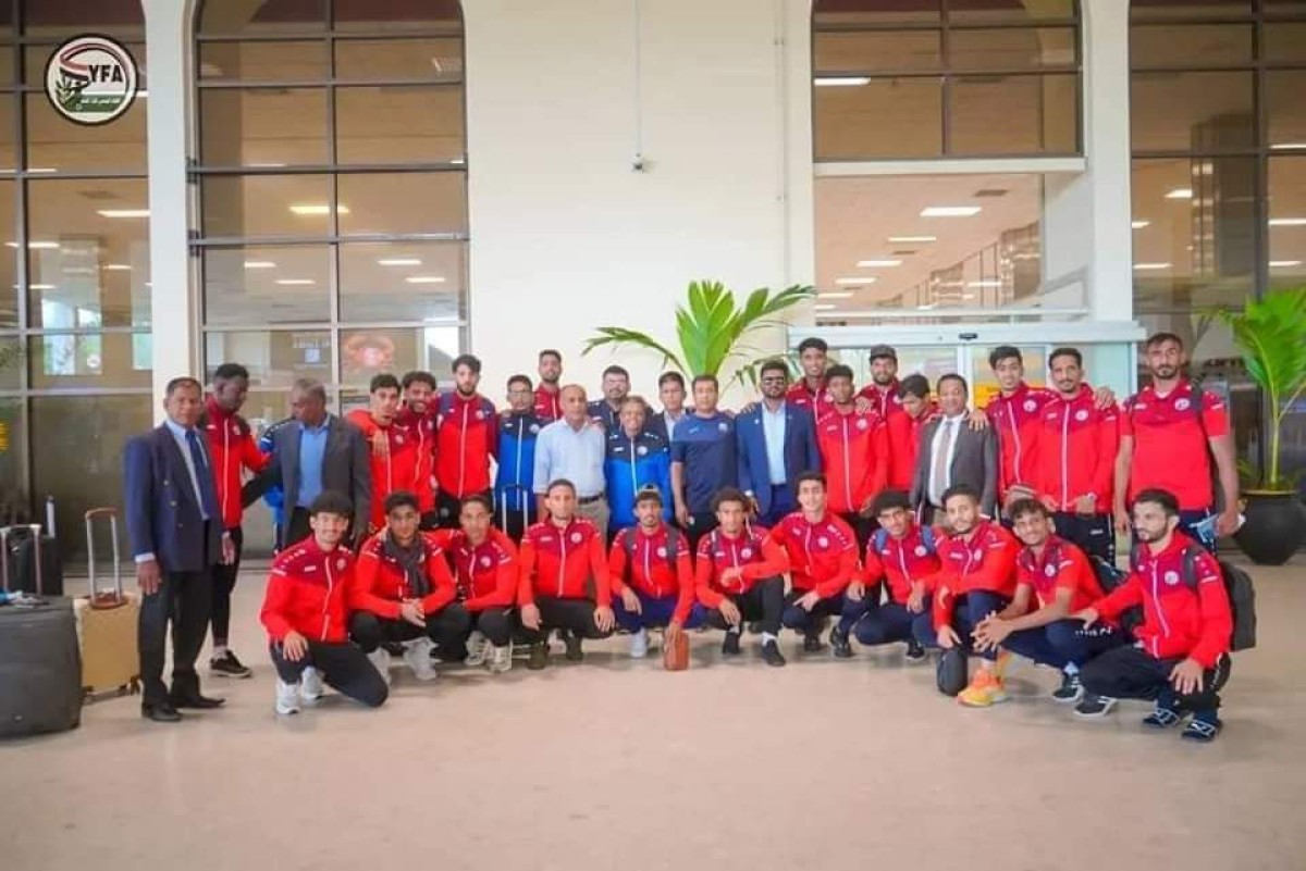 The first Yemeni team leaves for Abha in preparation for facing Bahrain