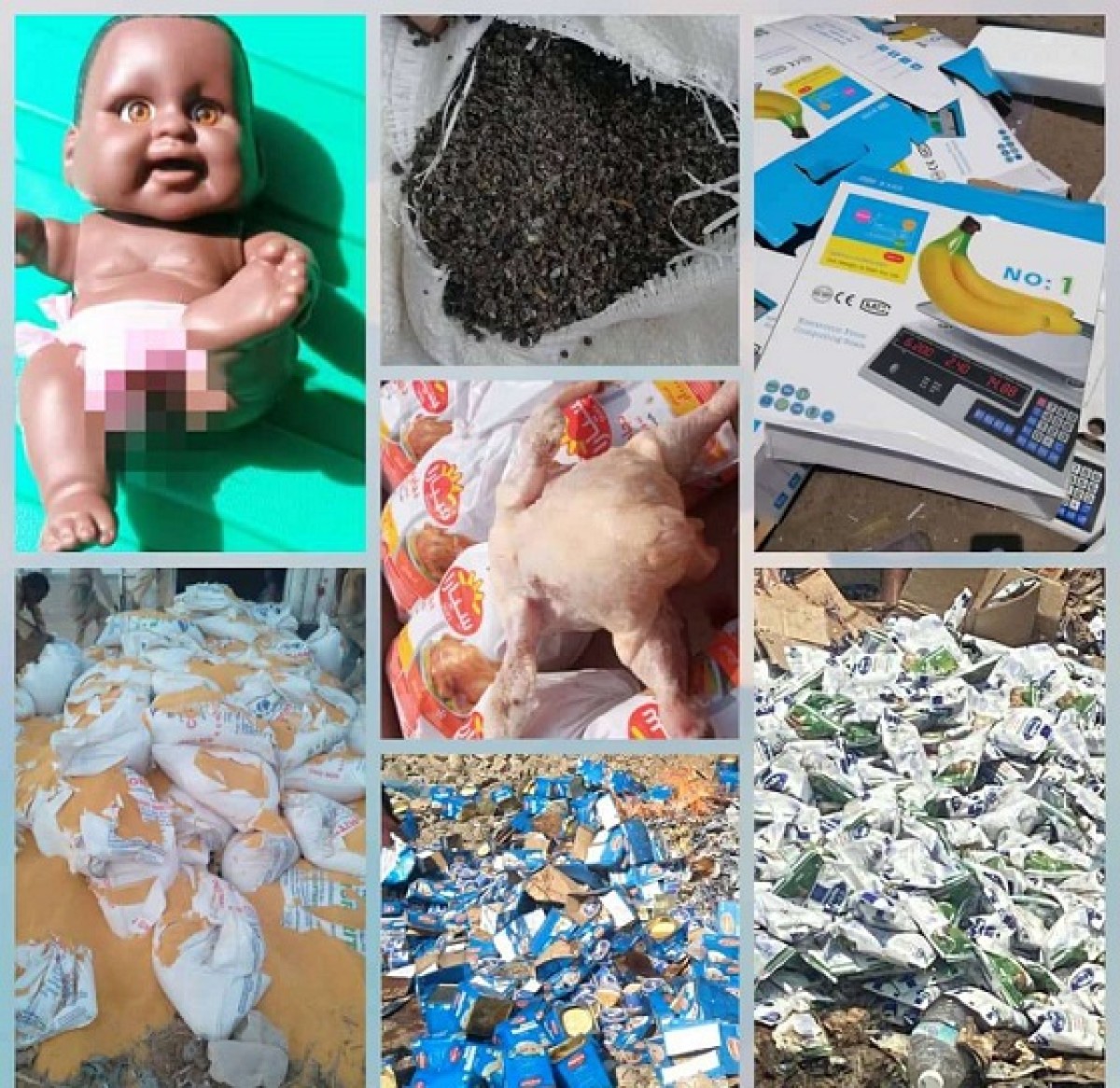 Preventing defective children’s toys, scales, and illegal bags, and destroying chicken and spoiled products in 4 governorates.