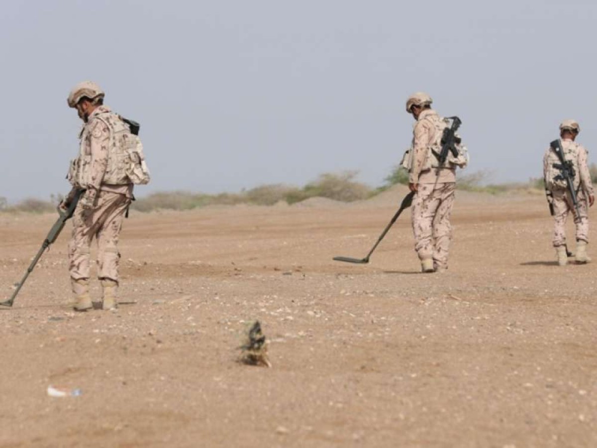 Masam announces the dismantling of 6 anti-tank mines in Shabwa