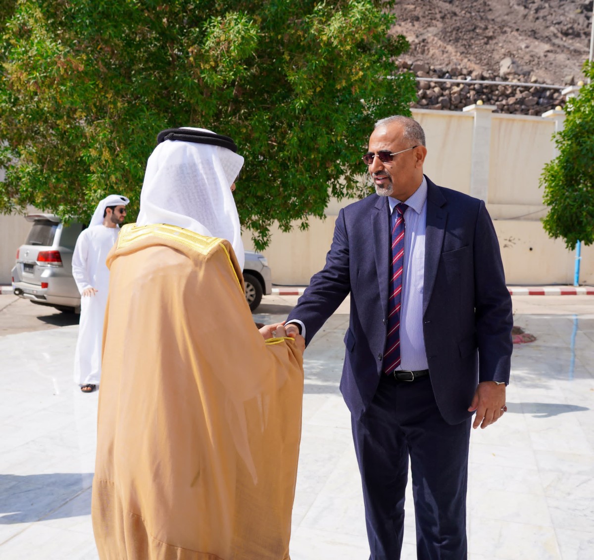 Al-Zubaidi receives the UAE ambassador to Aden