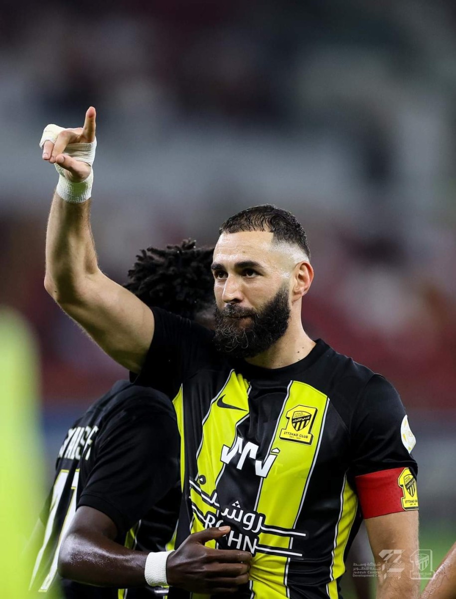 Benzema's hat-trick restores Al-Ittihad to victories against Abha