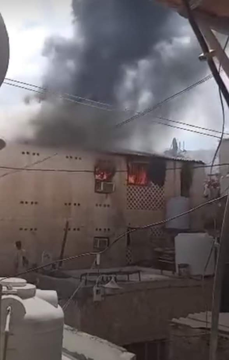 The Al-Qalaa family afflicted by a fire...the local authority and the Transitional Relief Authority did not provide any support after a month