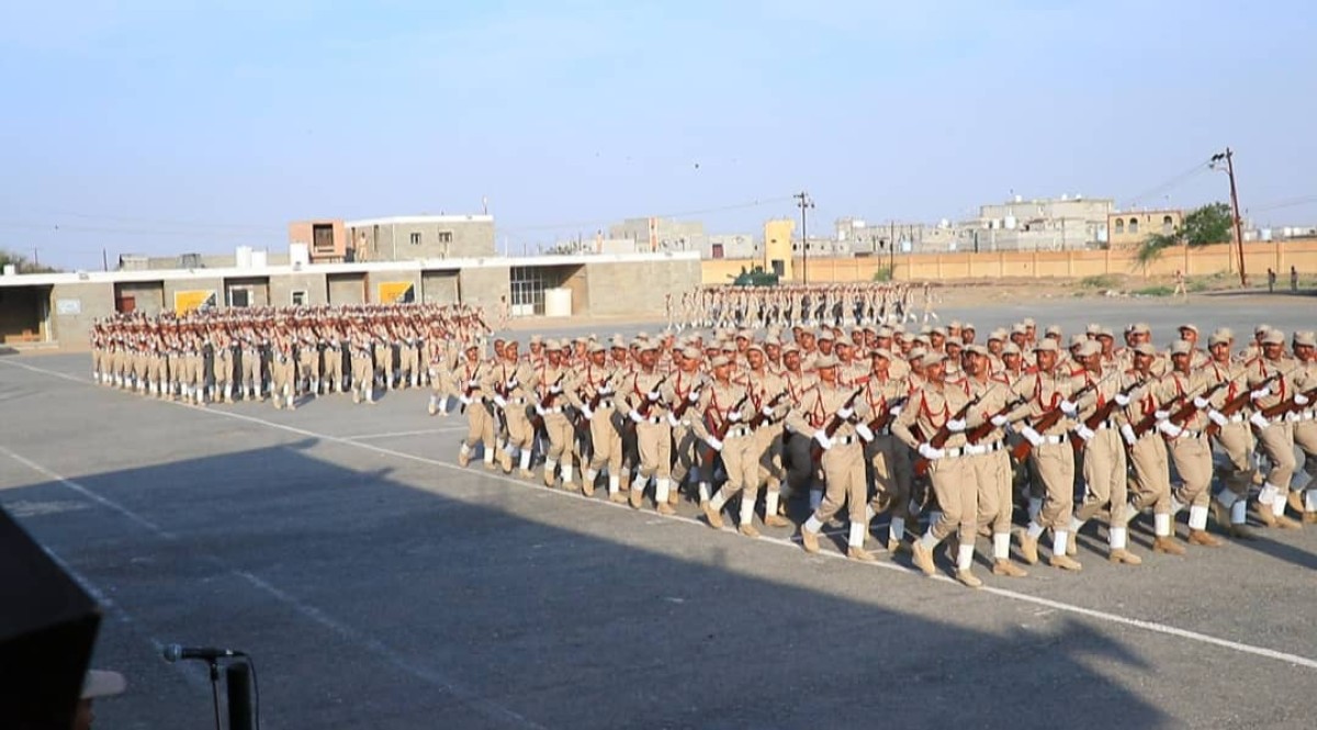 A military parade for the Military College in Aden