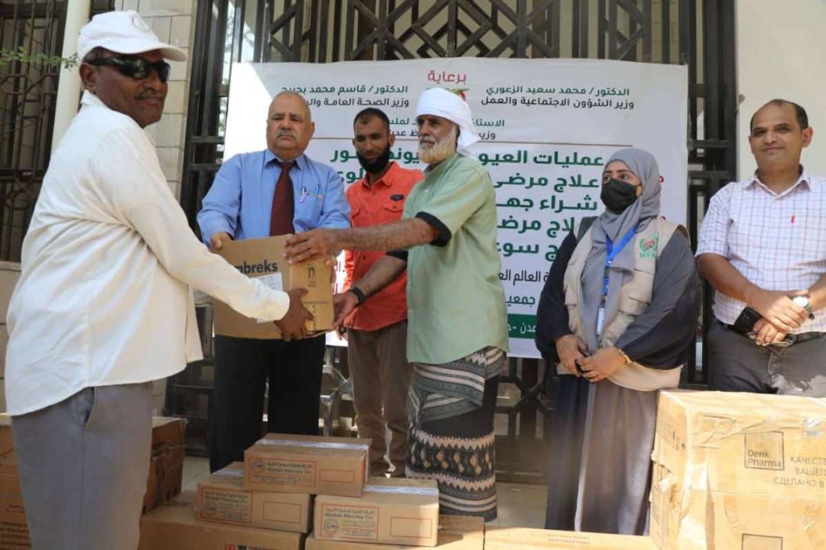 The Health Office in Aden launches the distribution of medicines and medical supplies to Abboud Hospital and health facilities