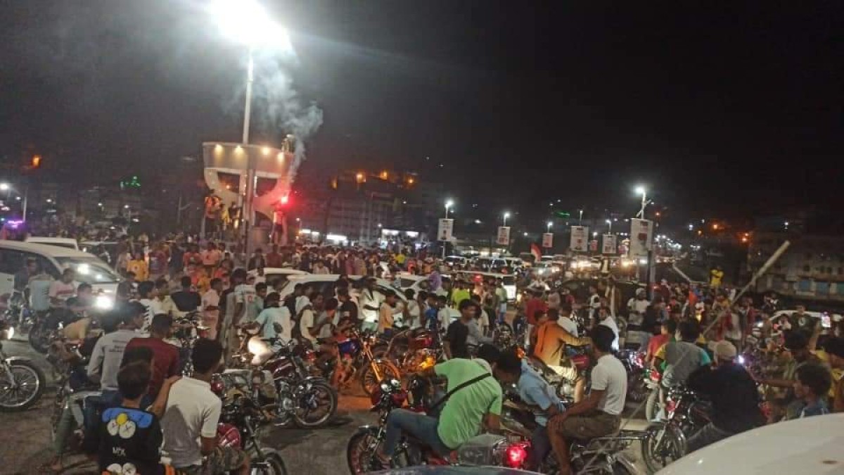 Massive celebrations in the capital, Aden, and the governorates after the junior team won the 10th West Asian Championship Cup