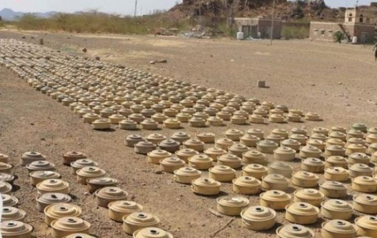 Al-Houthi booby-traps agricultural lands and roads on the western coast with large quantities of mines