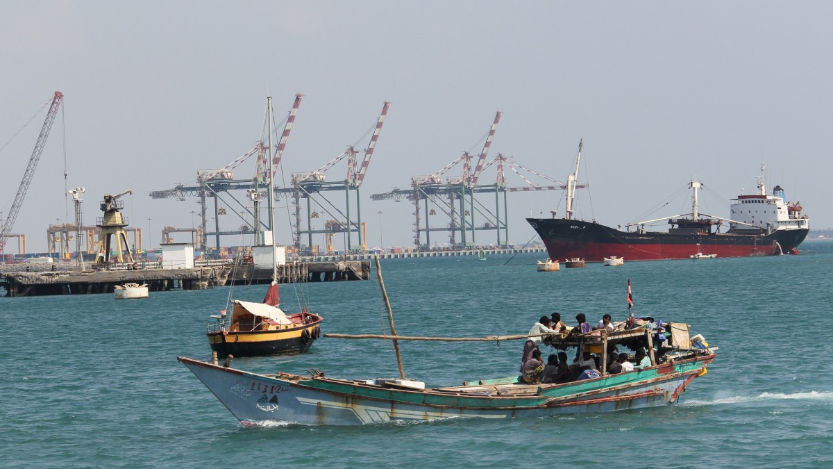 The port of Aden was completely empty of any ship for two consecutive days