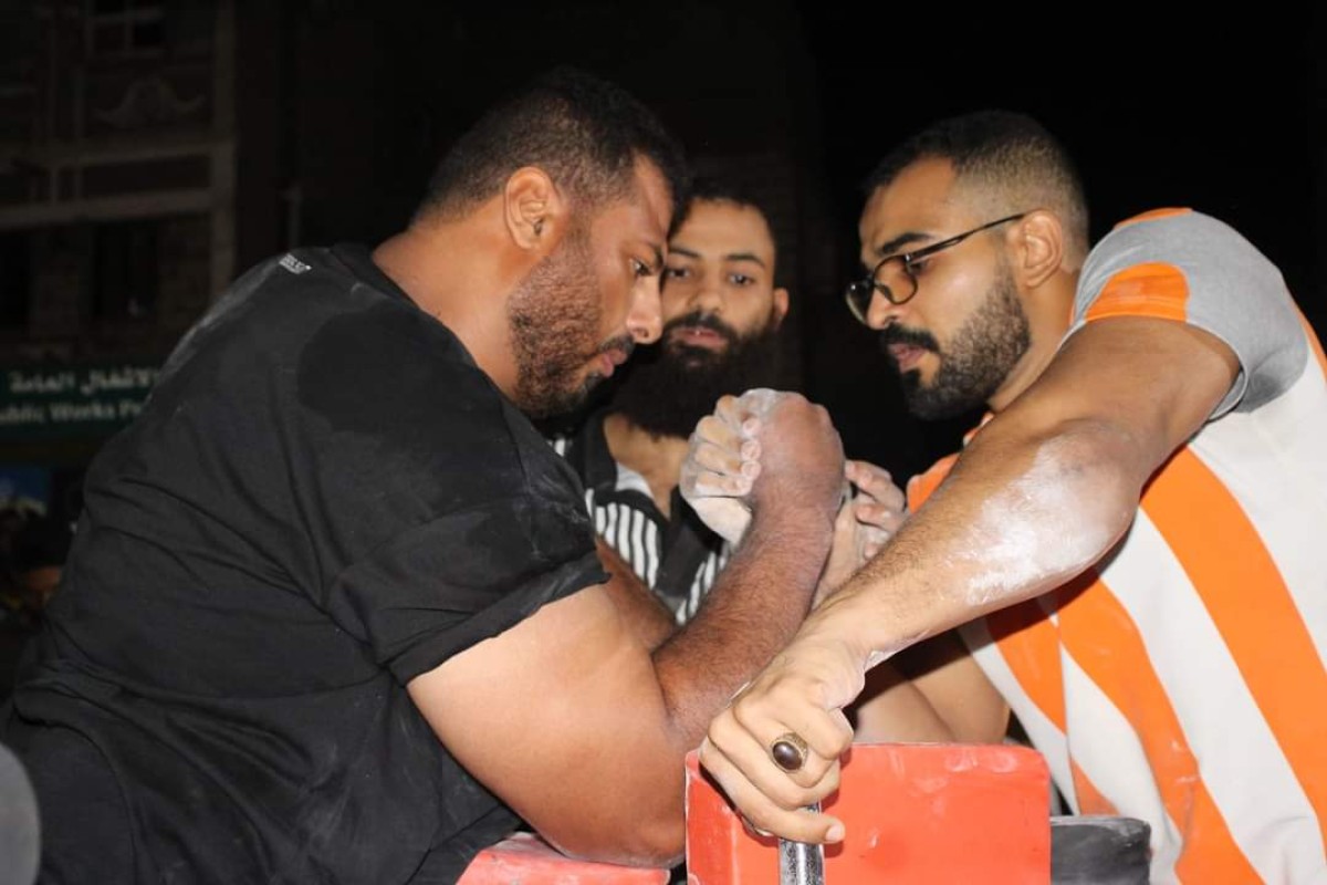 Adham Masoud is crowned champion of arm wrestling