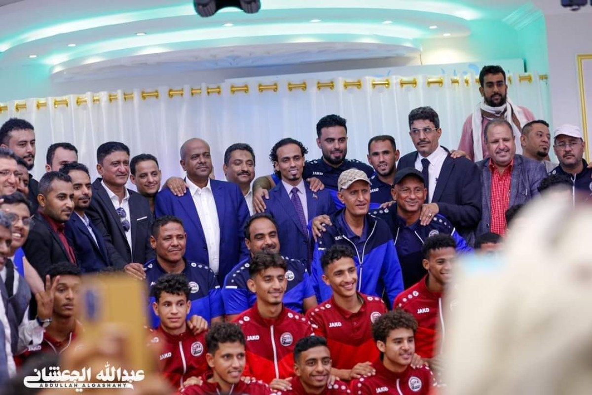 The Yemeni junior national team arrives in Aden amid a crowd