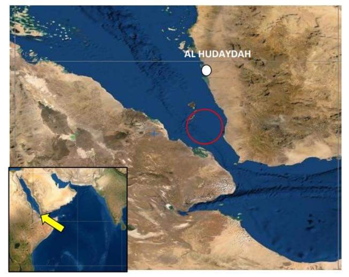 A British Maritime Authority receives a report about a ship accident in the Red Sea