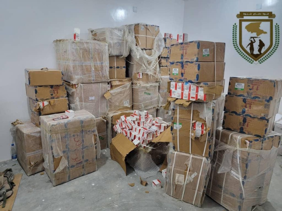 Shabwa Defense seizes large quantities of narcotic pills