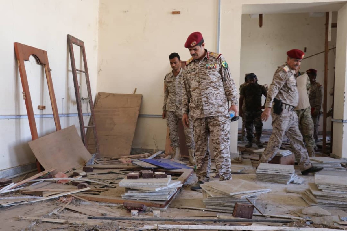 A ministerial committee evaluates the extent of damage to the Military Museum in Aden