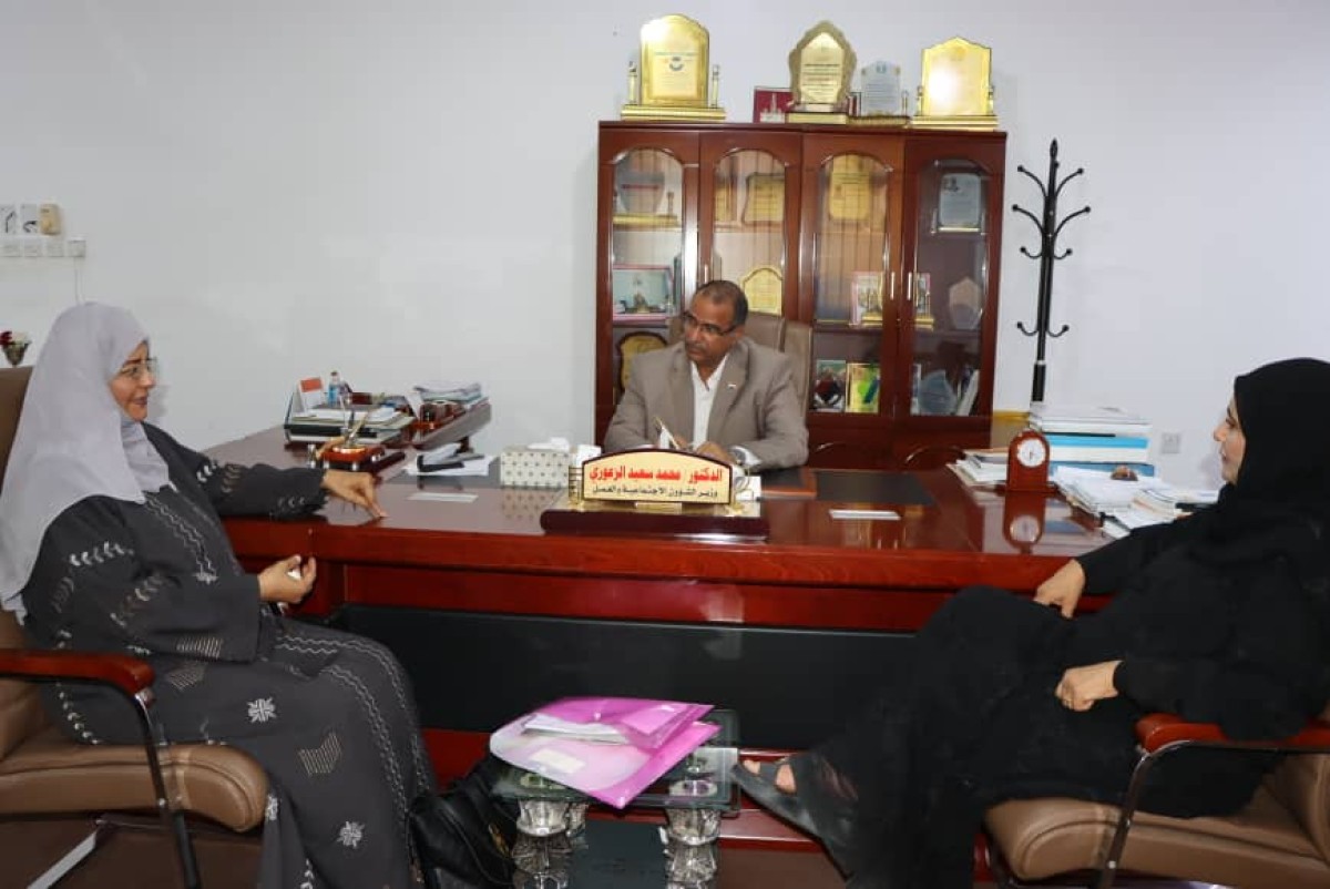 Minister Al-Zaouri meets with the President of the Southern Women's Union, Nada Al-Oubali