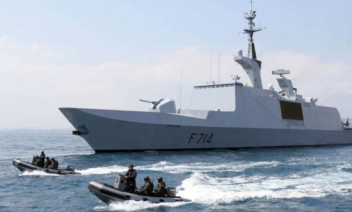 A new warship for the French army arrives in the Red Sea