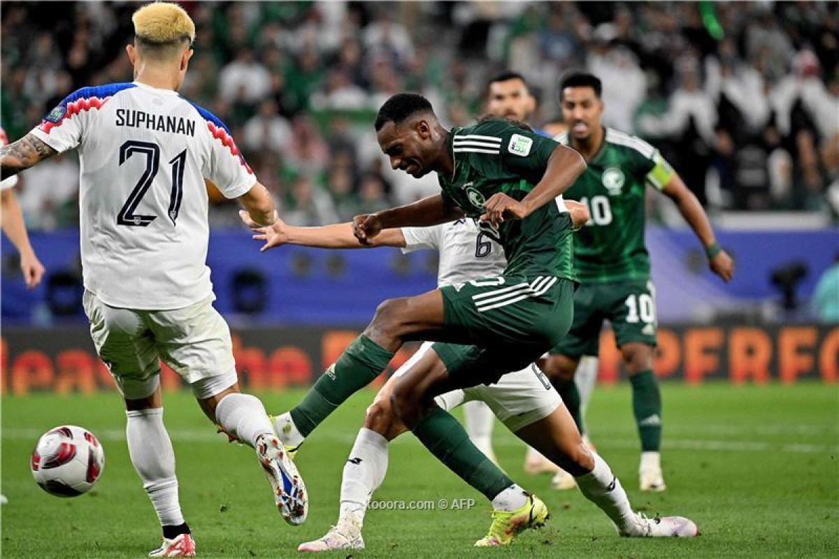 Asian Cup of Nations.. Saudi Arabia tops its group.. and sets a fiery date with Korea