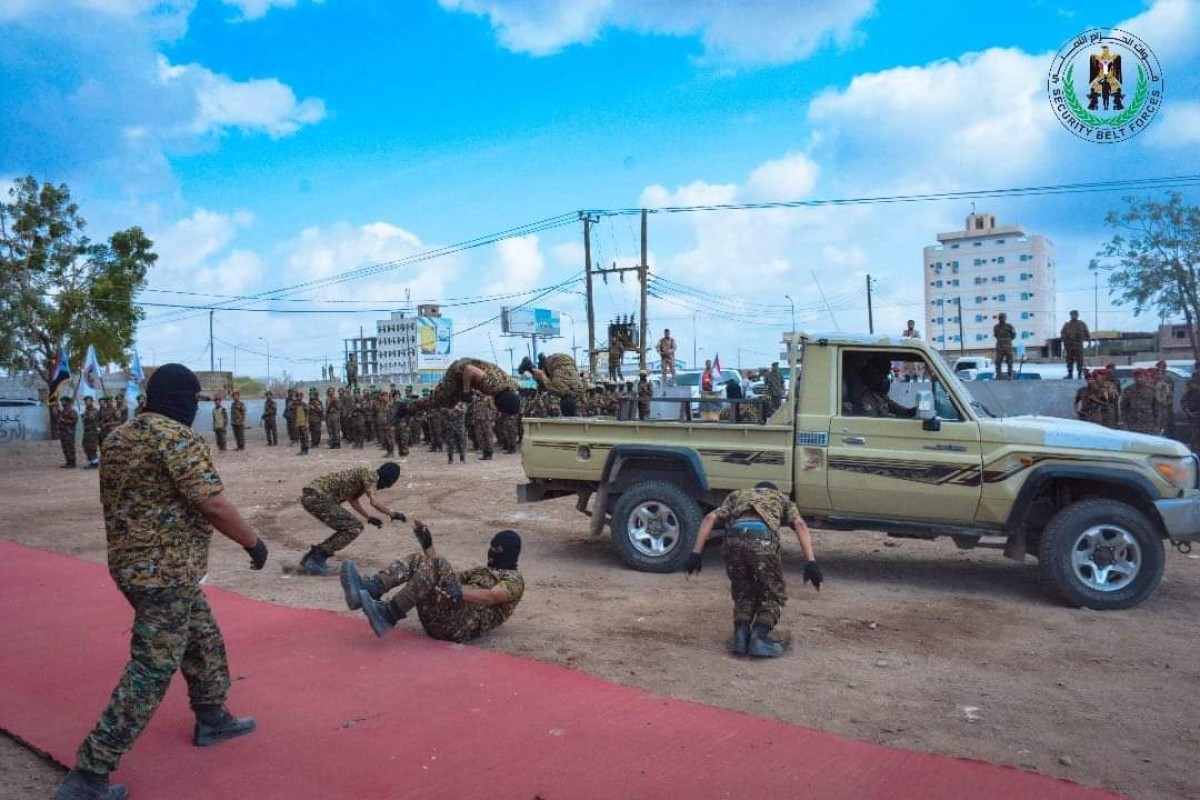 The ring belt of the capital, Aden, inaugurates the combat and moral year 2024 with a military parade of symbolic companies