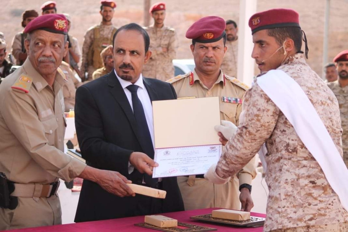 A new batch of the Hadrami Elite Brigade graduates in Mukalla