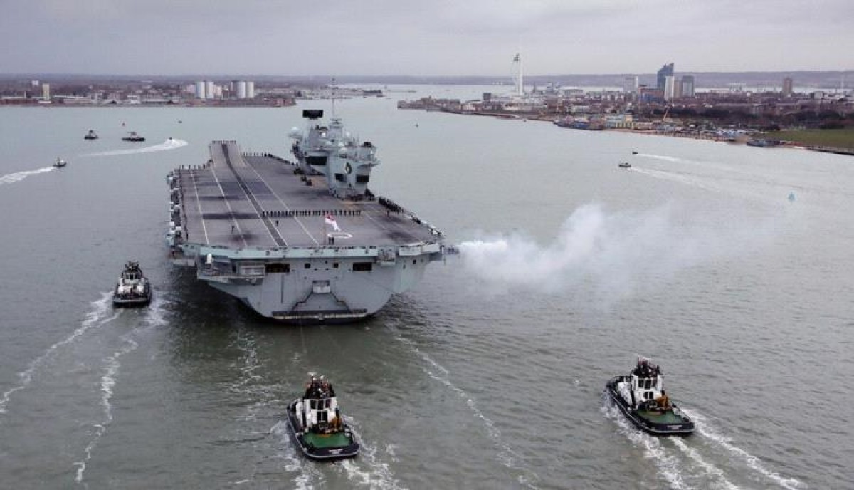 Britain is considering sending an aircraft carrier to the Red Sea to confront the Houthis