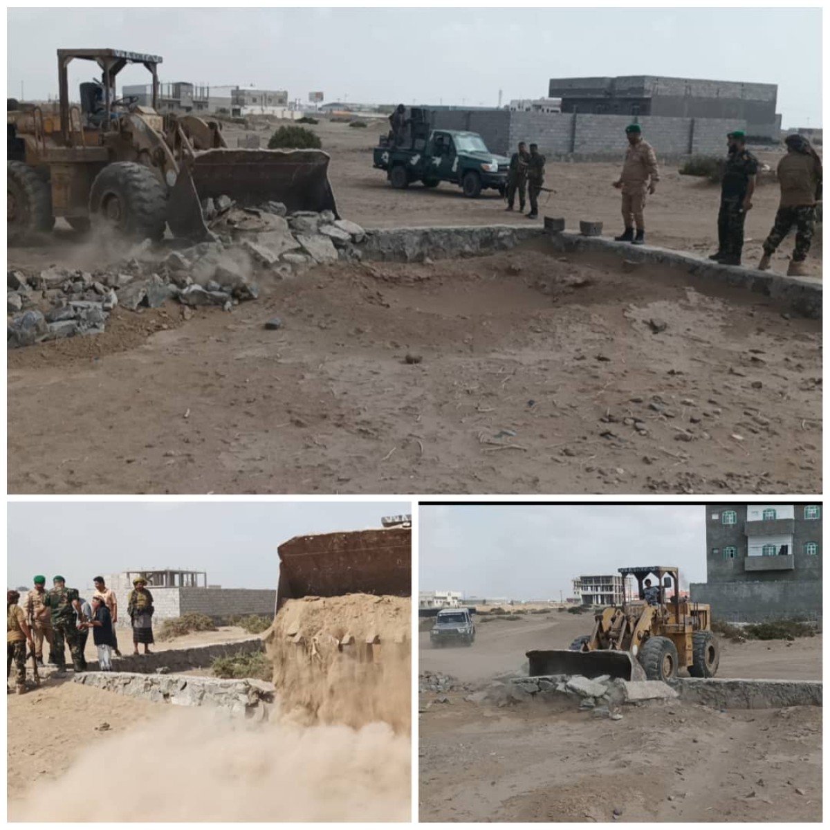 The Land Protection Unit carries out extensive clearing operations in Al-Mudhara