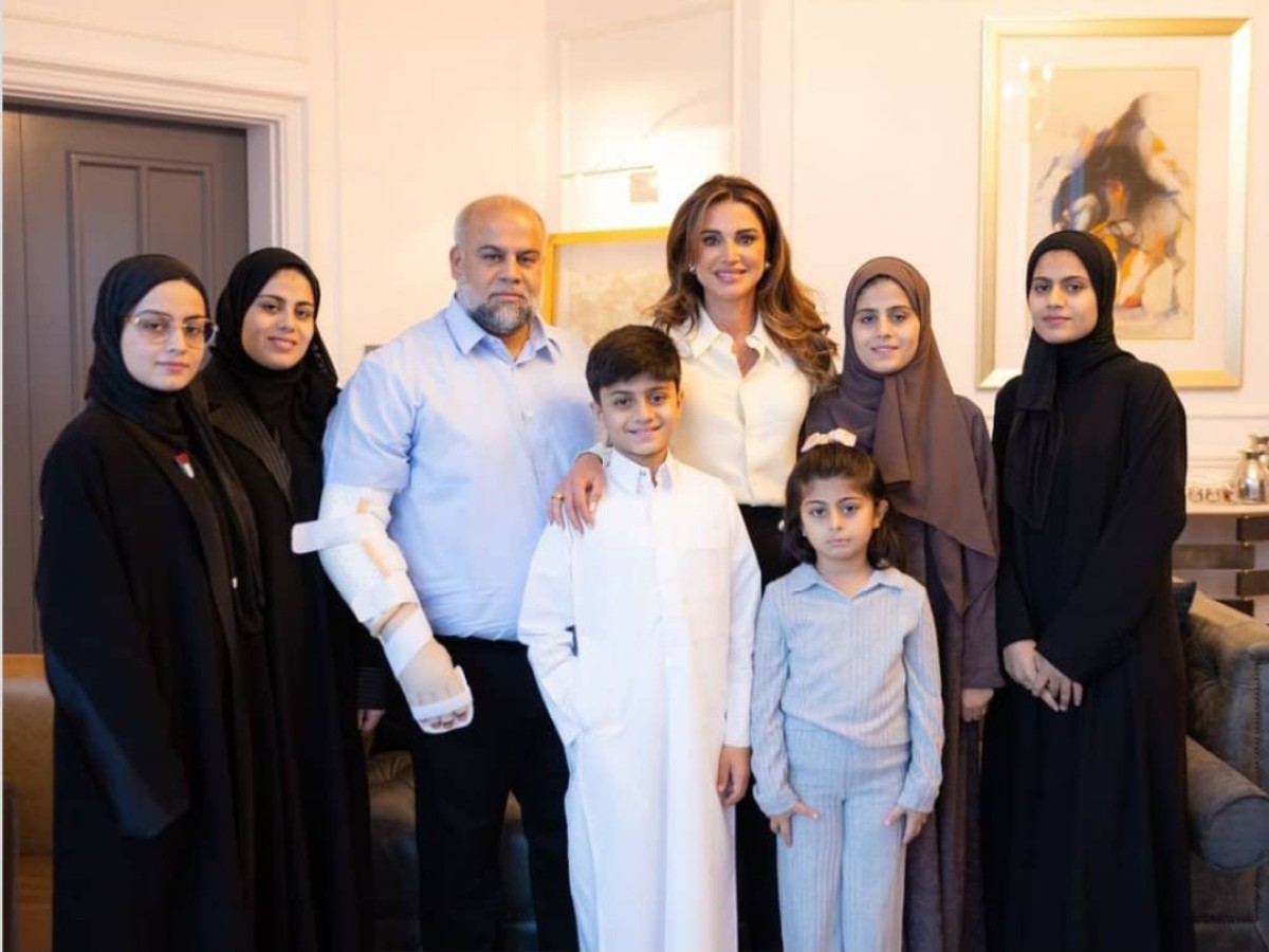 “One of the mountains of Gaza.” Queen Rania publishes a photo of her meeting with Wael Al-Dahdouh in Qatar