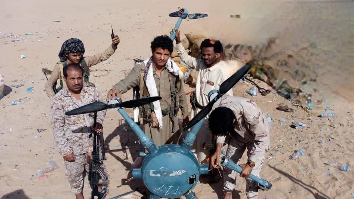 Al-Jawf.. Government forces shoot down a Houthi drone