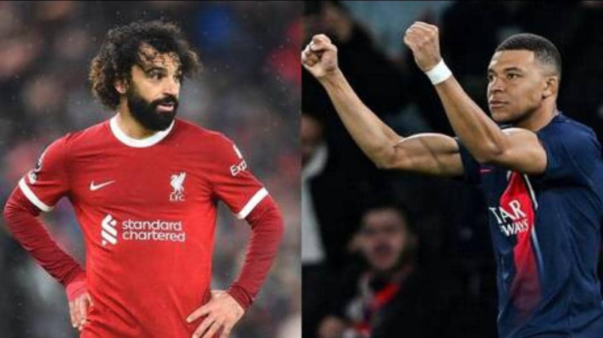 Mbappe equals Mohamed Salah's number in the Champions League