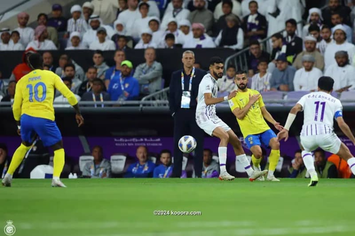 النصر السعودي يتلقى طعنة ثانية أمام العين الإماراتي ضمن منافسات دوري أبطال آسيا.