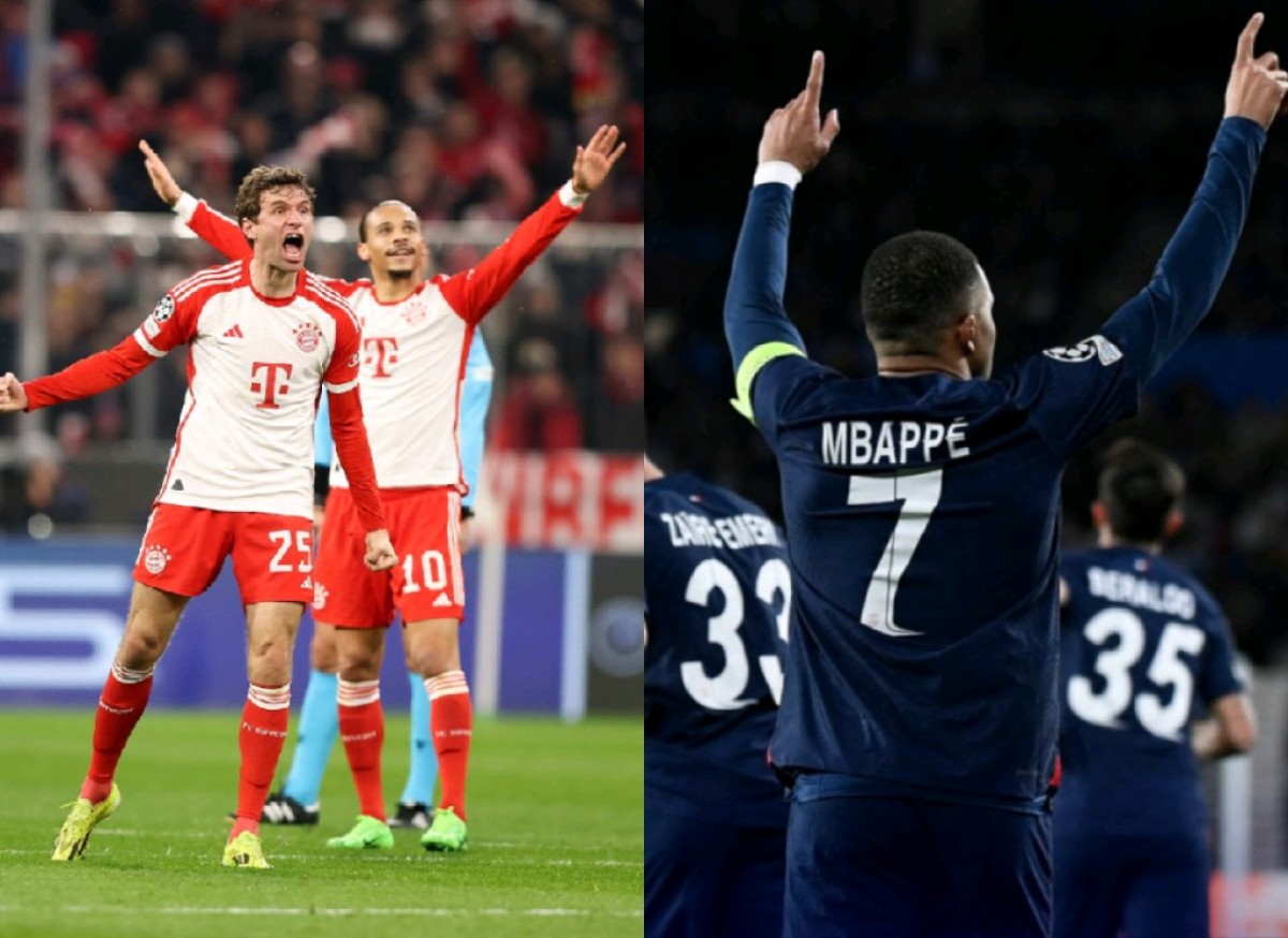 Paris Saint-Germain and Bayern Munich are the first to qualify for the Champions League quarter-finals