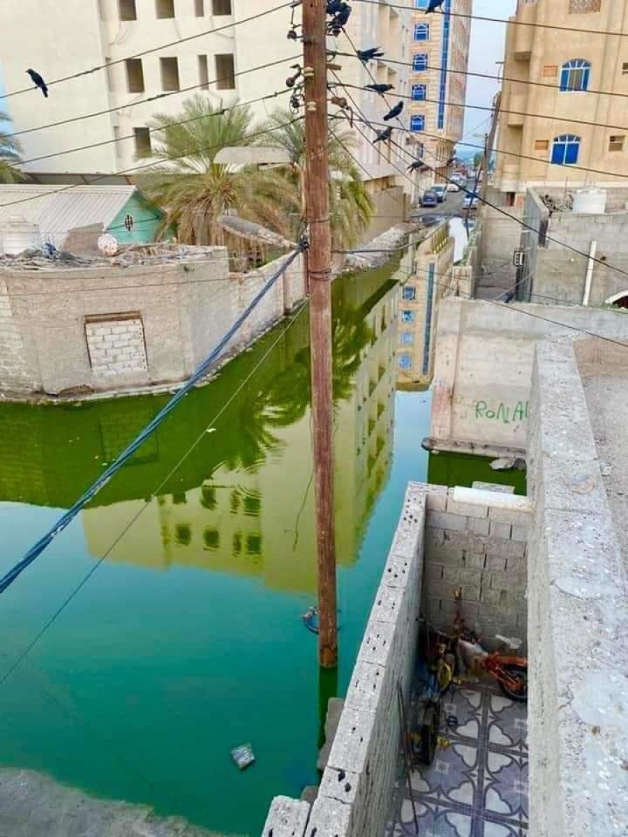 Aden.. The people of the Russian Village neighborhood in Khormaksar District are facing an environmental disaster