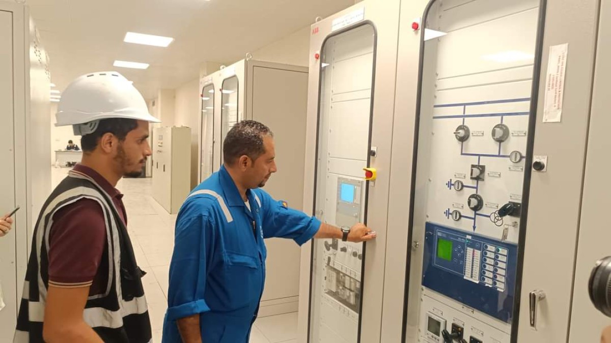 "PetroMasila" announces the start of final examinations for the components of the expansion of the power transmission and distribution network (132/33 kV) in Aden