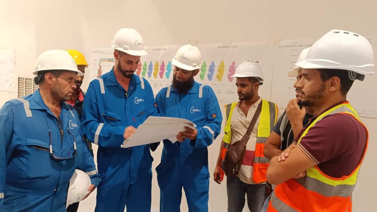 "PetroMasila" announces the start of final examinations for the components of the expansion of the power transmission and distribution network (132/33 kV) in Aden