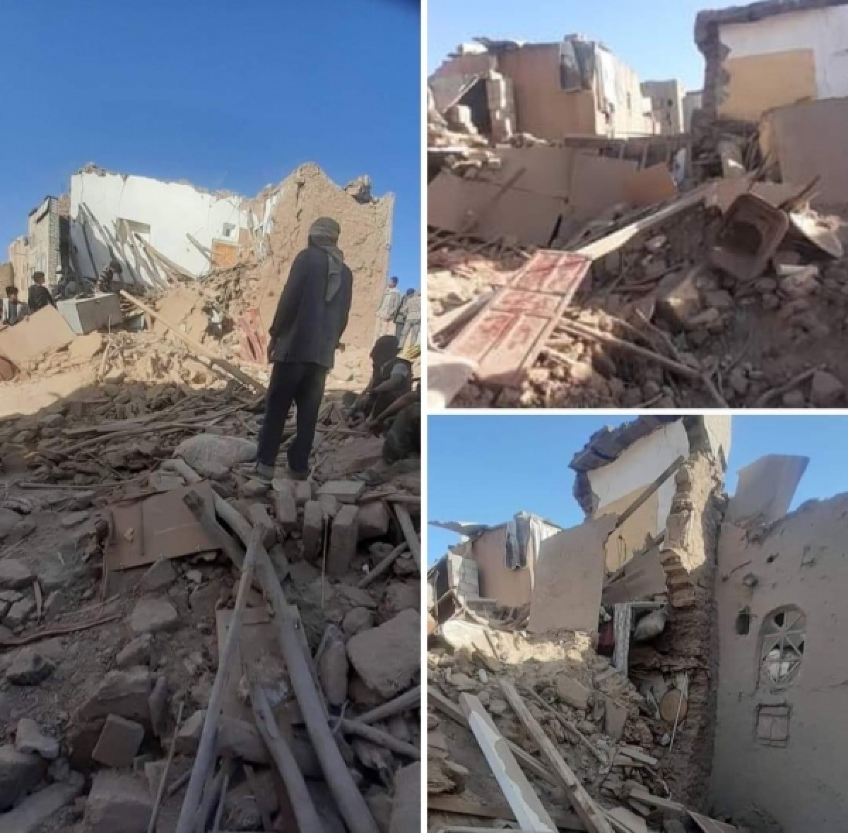 The victims of the Houthi bombing of a civilian house in Radaa have risen to more than 30 dead and missing