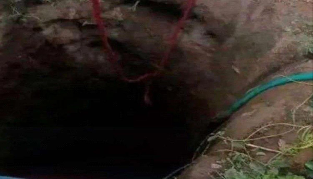 A young man died of suffocation inside a well in Taiz