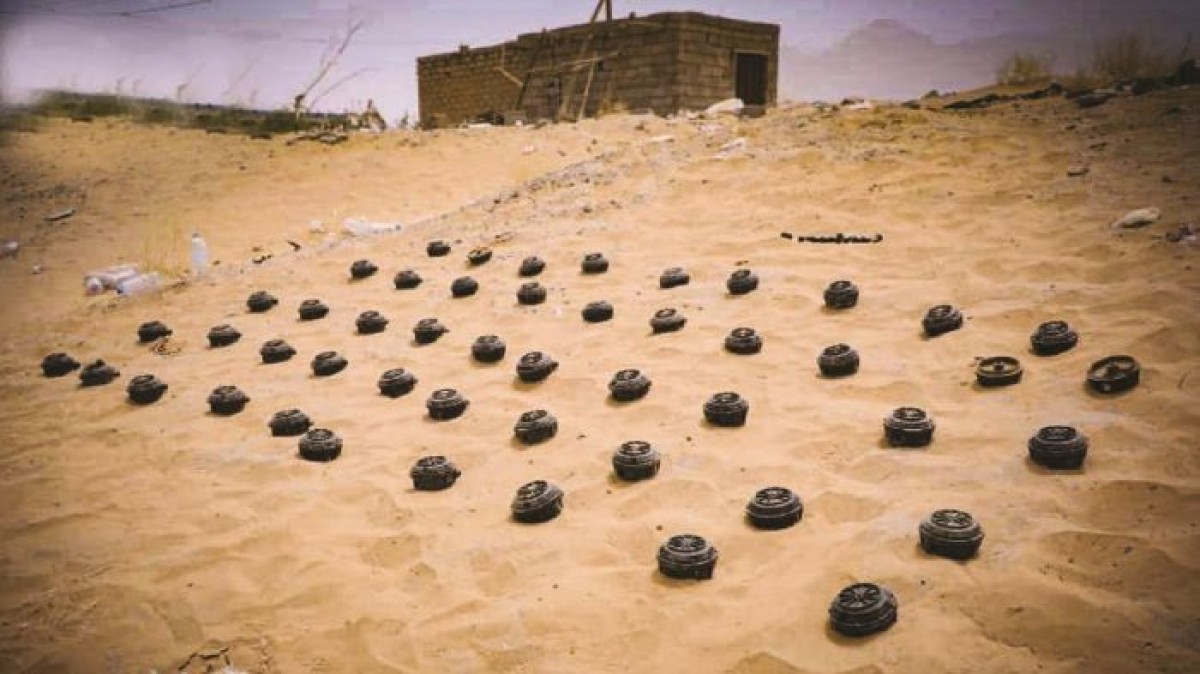 Masam: 2,374 Houthi mines and unexploded ordnance were removed during March