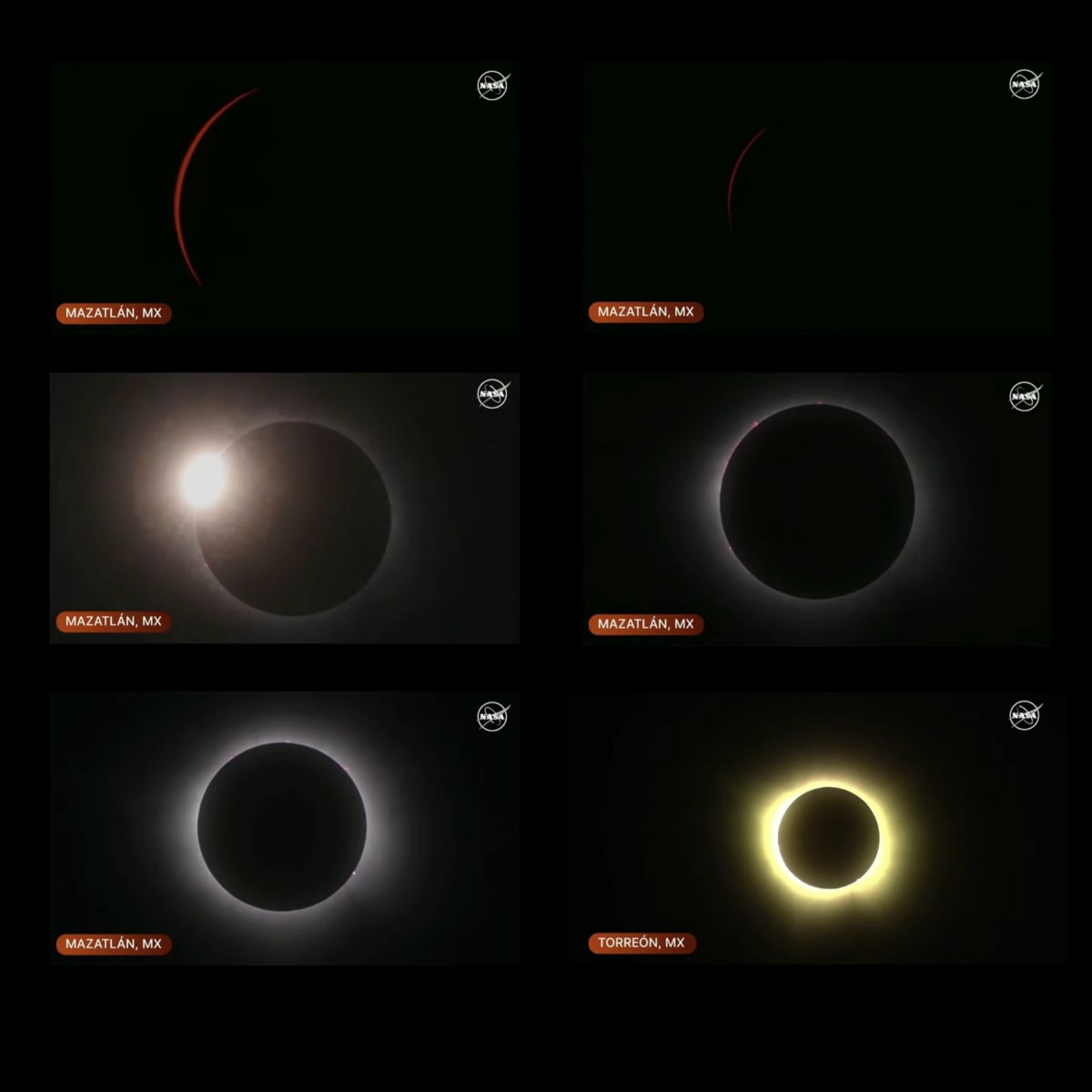 Watch.. Pictures of the total solar eclipse in America