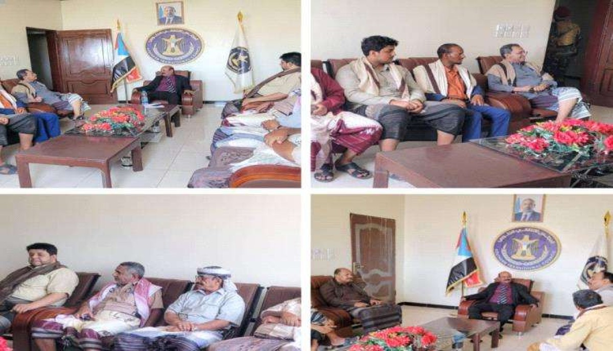 The transitional president of Shabwa learns about the agricultural and media situation in the governorate