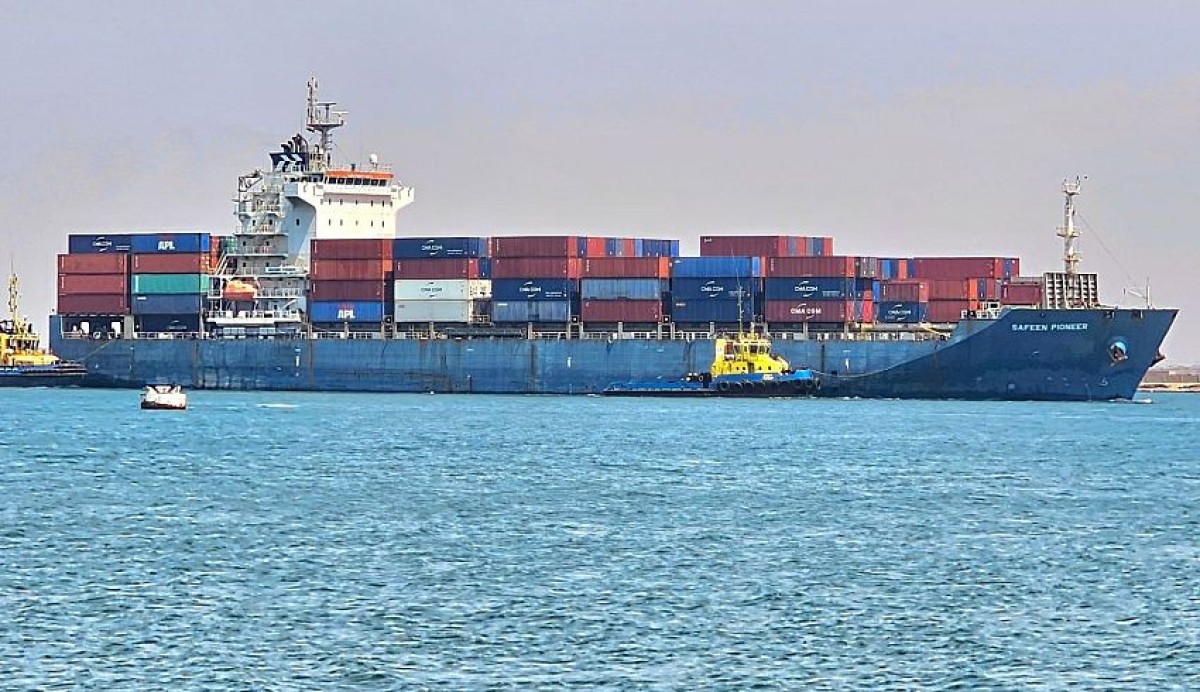 Aden Container Port receives the ship "Safin Pioneer" on its first visit