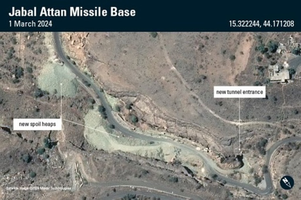 Satellites reveal the Houthi militia's construction of underground combat facilities