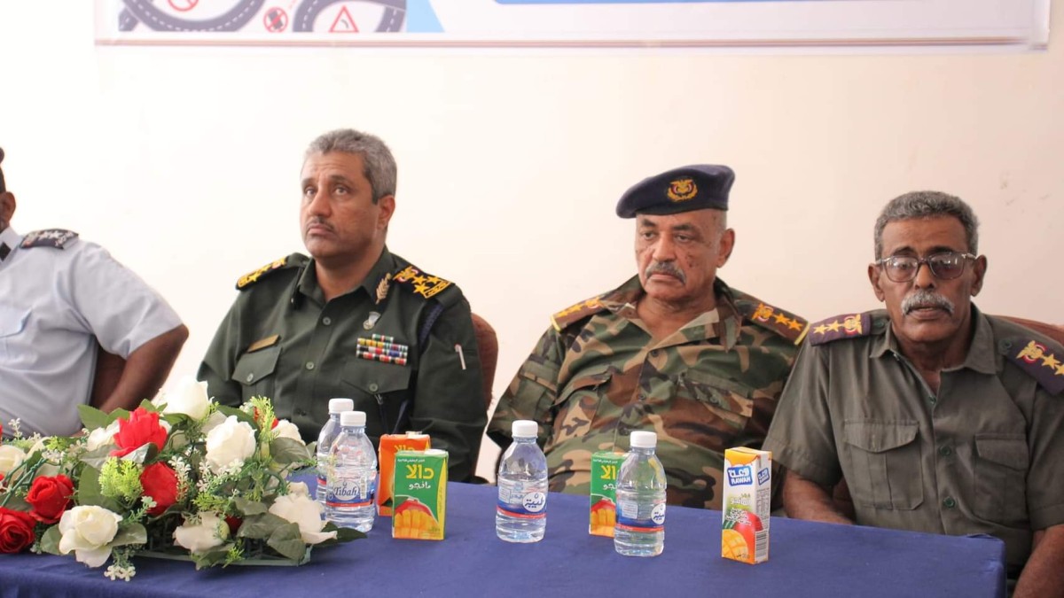 The General Administration of Hadhramaut Coast Security inaugurates Arab Traffic Week in Mukalla