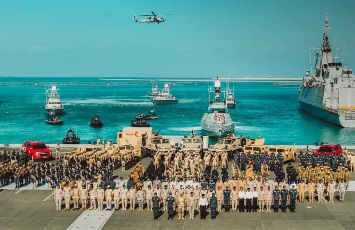 With Yemeni participation... the conclusion of the mixed naval exercise for the countries bordering the Red Sea