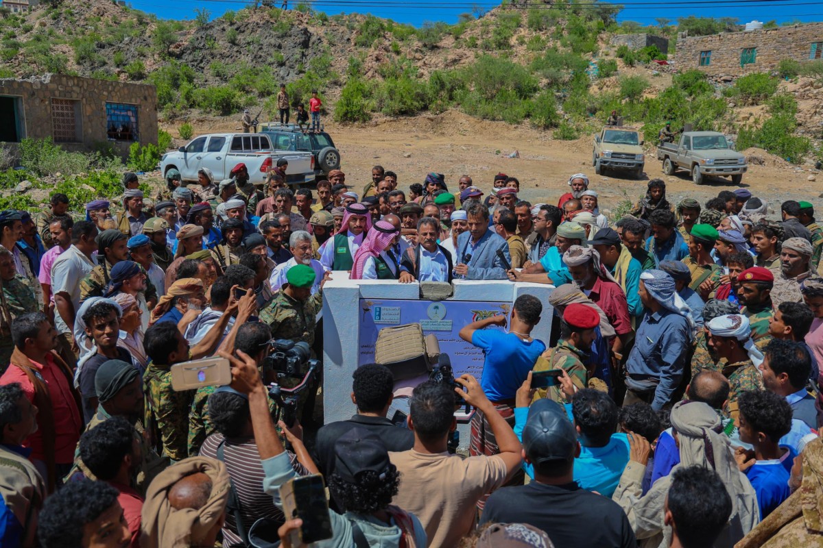 With Saudi support, the foundation stone was laid for the Sabah Rural Hospital project in Abyan