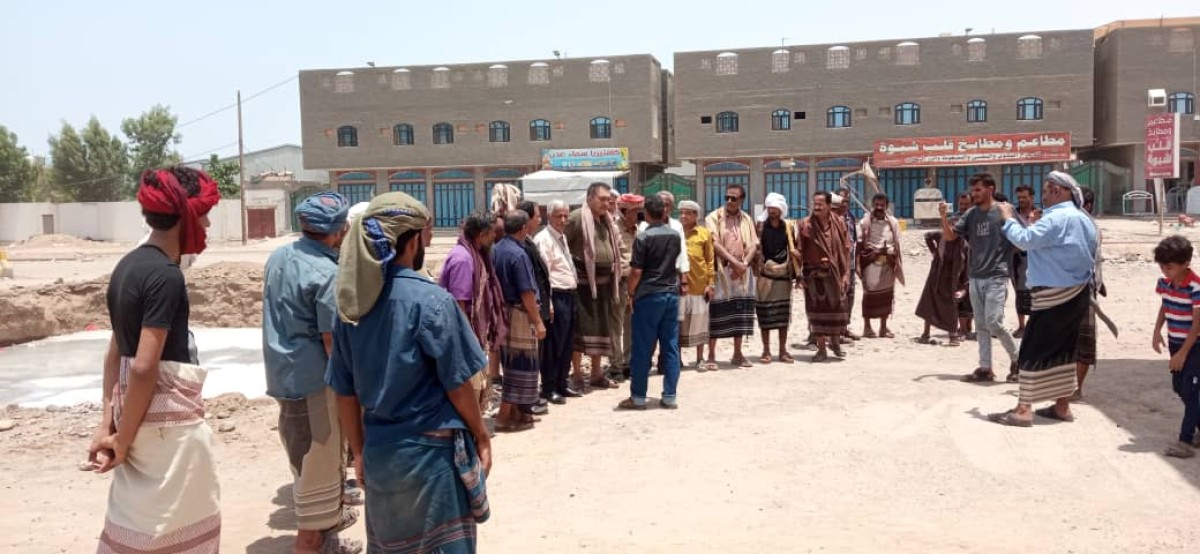 A protest against the encroachment on the Orouba station and the lands of Sheikh Al-Hudaibi in Mansoura